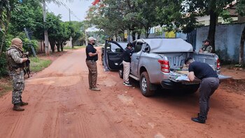 Las autoridades paraguayas durante el