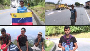 Los "caminantes" apuran su tormentoso