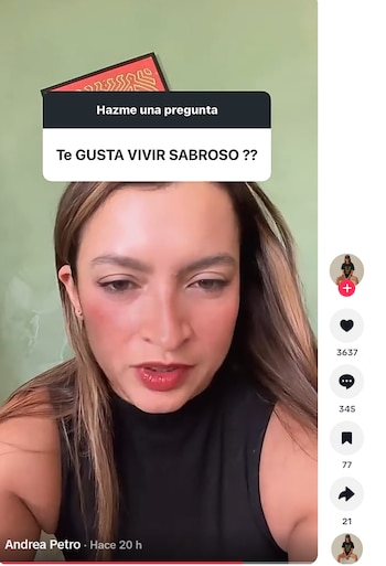 Andrea Petro respondió a la pregunta sobre si le gusta “vivir sabroso” - crédito andreapetro91/X