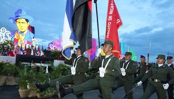El mensaje de Unidad Nacional por el Día del Ejército cuestionó el papel de la institución bajo el régimen de Daniel Ortega y Rosario Murillo. (Cortesía: Canal 6 Nicaragua)