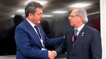 EL ministro argentino con Paulo