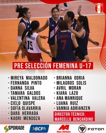 Preselección femenina sub 17. Crédito: