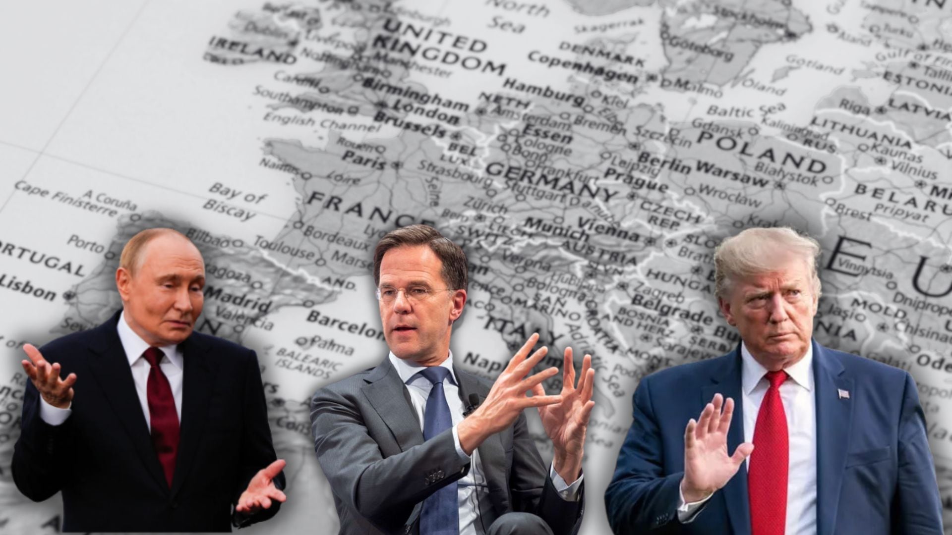 La conferencia de seguridad de Múnich aborda la “vuelta de la guerra a Europa” (Montaje Infobae / Canva)