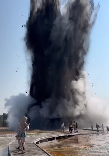 Las explosiones hidrotermales en Yellowstone
