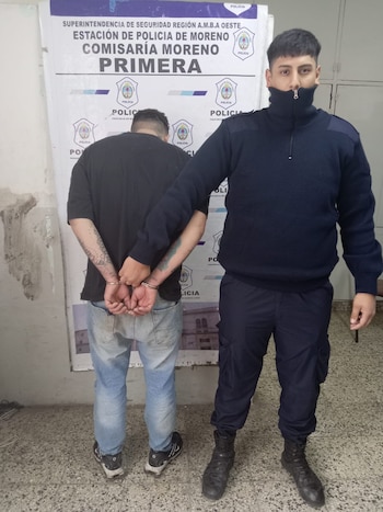 Lucas Villarreal tras ser detenido