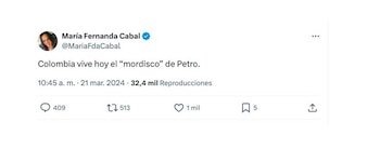 Con este mensaje, la senadora