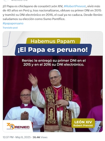 RENIEC también se pronuncia vía