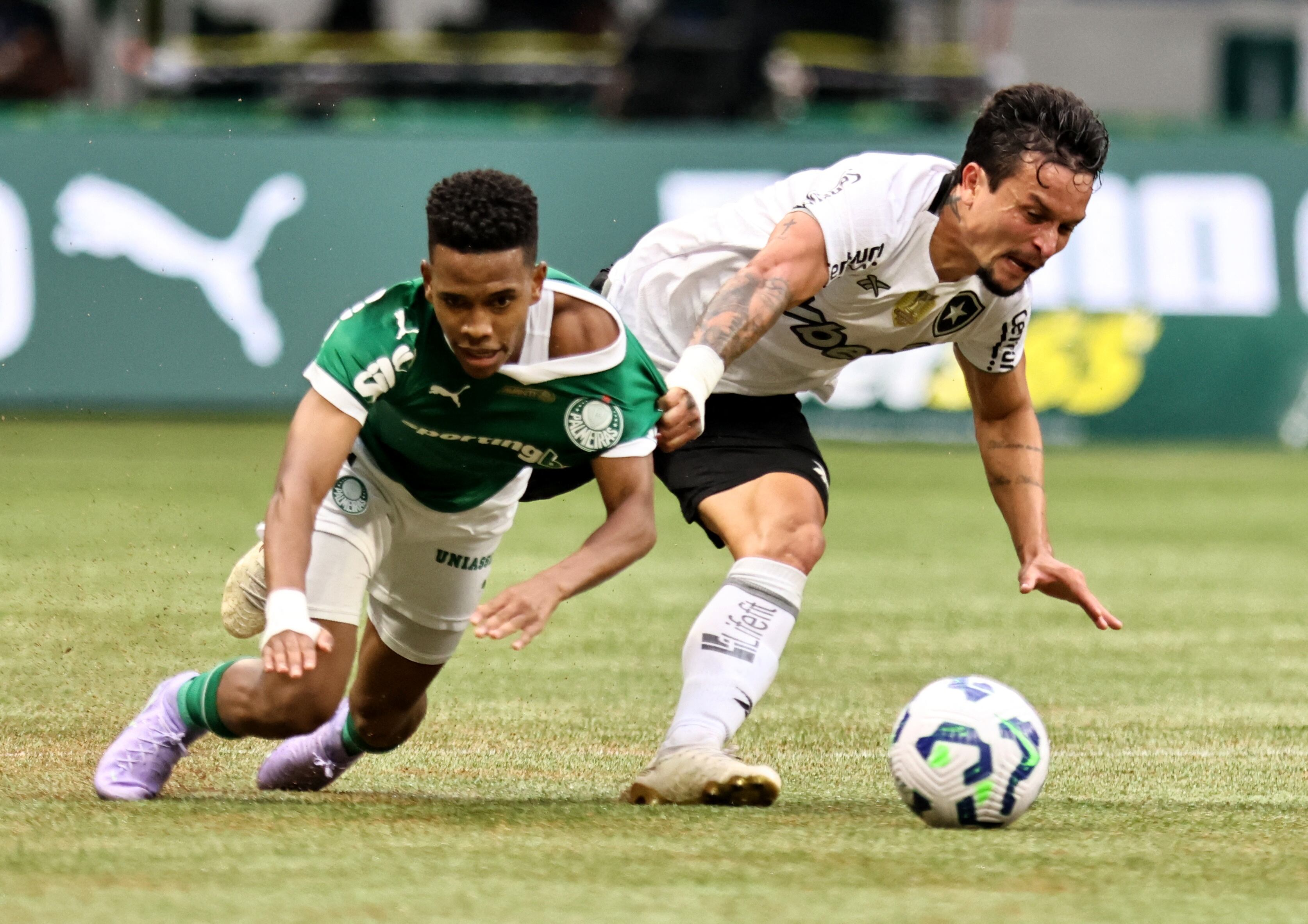 Estevao y Artur será otro de los duelos más destacados entre el Fogao y el Verdao - crédito Thiago Bernardes / REUTERS