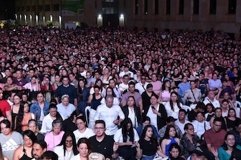 Actividad masiva de Semana Santa organizada por la Alcaldía de Bucaramanga, incluida dentro de la programación que es objeto de revisión. - crédito @soyjaimeandres/Instagram