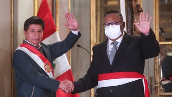 Pedro Castillo y Hernán Condori