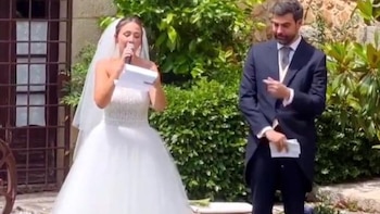 Rigoberta Bandini en su boda
