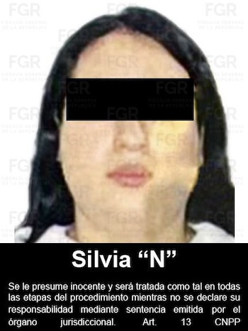 Fotografía de Silvia "N" compartida por las autoridades federales. Crédito: FGR