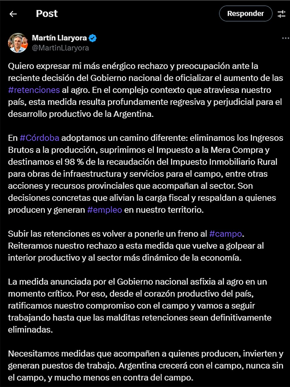 Gobernadores del corazón agrícola rechazan la suba de retenciones: “El campo no resiste más presión”