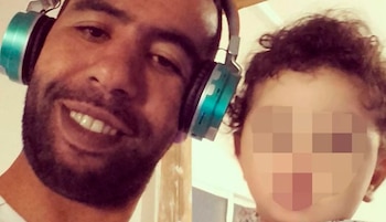 Un 'selfie' del padre y la hermana de Lamine Yamal.