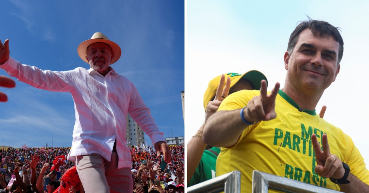 Tensión y contrastes en Brasil: Lula y Flávio Bolsonaro definen sus estrategias antes de las urnas
