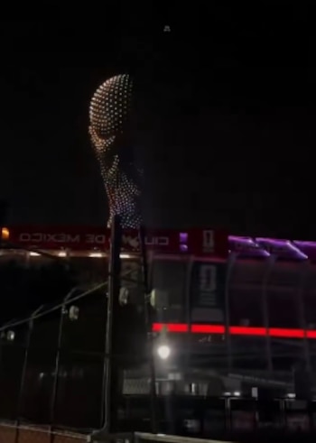 La FIFA organizó un show de drones antes de la inauguración del Mundial 2026.