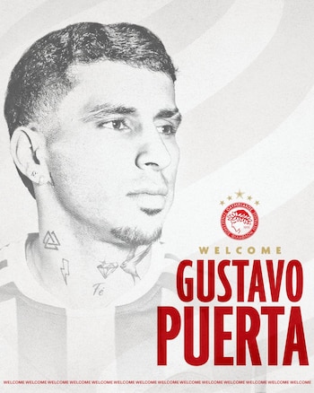 El exjugador del Racing de Santander de España tendrá su cuarta experiencia en el fútbol europeo tras -crédito @olympiacosfc/X