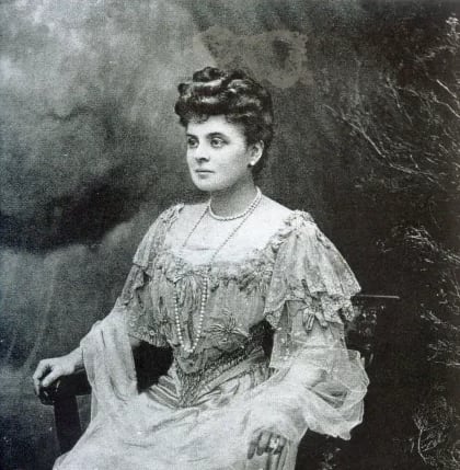 María Unzué de Alvear presidió la Sociedad de Beneficencia e impulsó la edificación de la Basílica de Santa Rosa de Lima