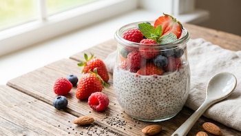 Pudín de chía con frutos rojos: la receta fácil para un snack saludable, nutritivo y casero