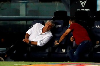 El entrenador del FC Barcelona,