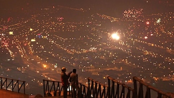 Fuegos artificiales en Lima
