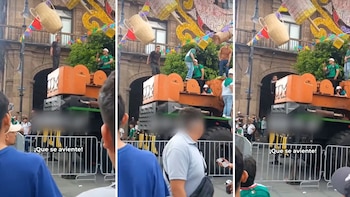Hombre cae de varios metros en Fan Fest de CDMX durante festejos del Mundial 2026; video se vuelve viral