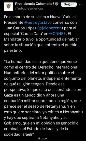 Petro quiso dejar en claro