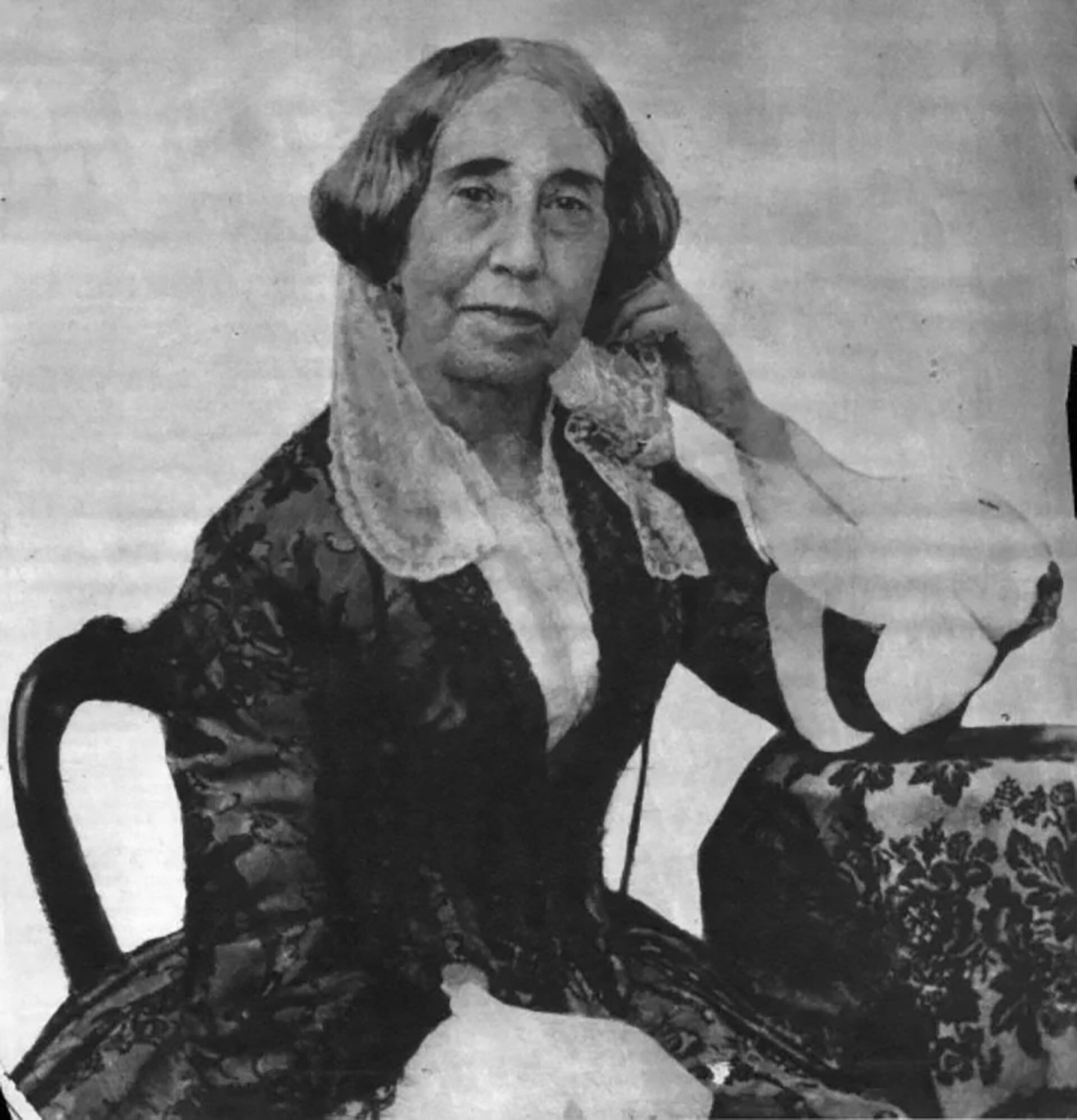 El único daguerrotipo que existe de Mariquita. Fue tomado en 1854