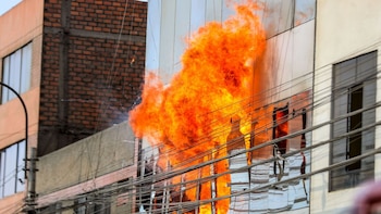 Almacén siniestrado en el Rimac