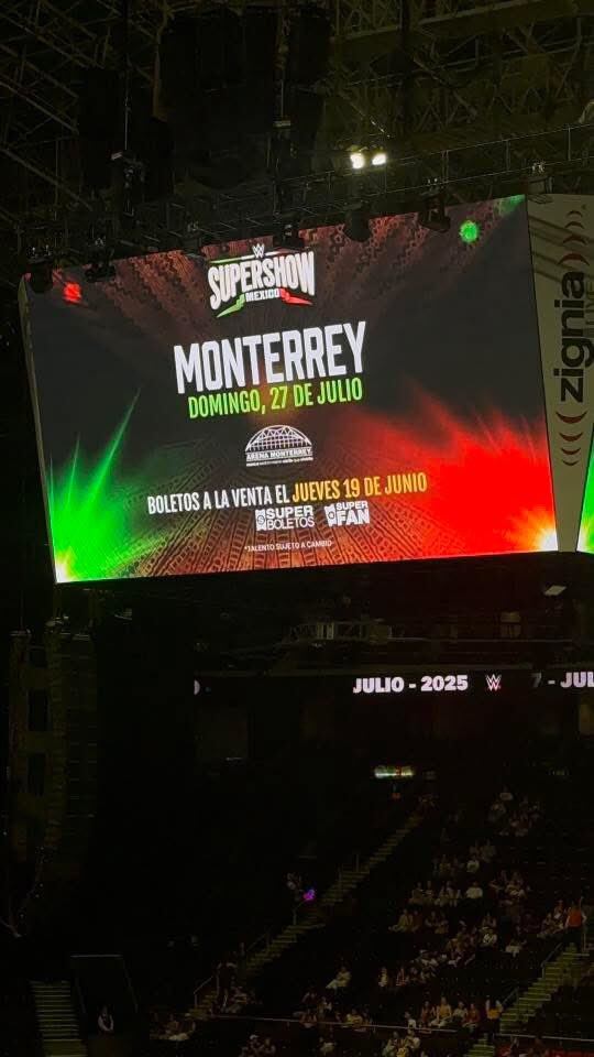 WWE se prepara para su regreso a México con un House Show en Monterrey el 27 de julio, y rumores apuntan a que un evento similar se llevará a cabo en la Ciudad de México el 26 de julio. (Especial)