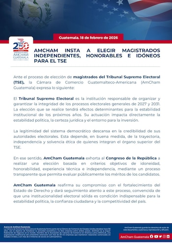 La Cámara de Comercio Guatemalteco-Americana