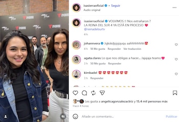 Isabella Sierra regresa como Sofía Dantes en la exitosa producción de Telemundo, acompañando a Kate del Castillo - crédito @isasierraoficial/Instagram