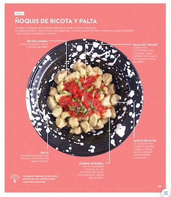 Ñoquis de ricota y palta