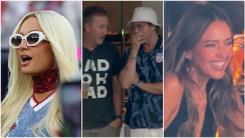 El juego de Estados Unidos vs Turquía se llena de estrellas: Brad Pitt, Edward Norton, Paris Hilton y más celebridades apoyaron a su selección a pesar de la derrota