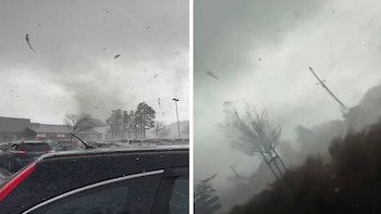 Un impactante e inusual tornado