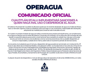 El gobierno municipal aplicará sanciones