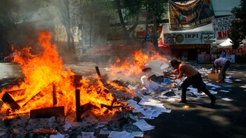 La comunidad otomí viviendas por