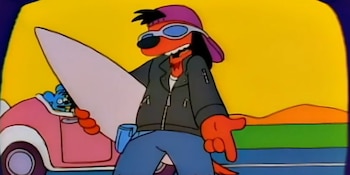 La incorporación de Poochie marcó una renovación buscada para afrontar la caída de espectadores (Captura/YouTube)