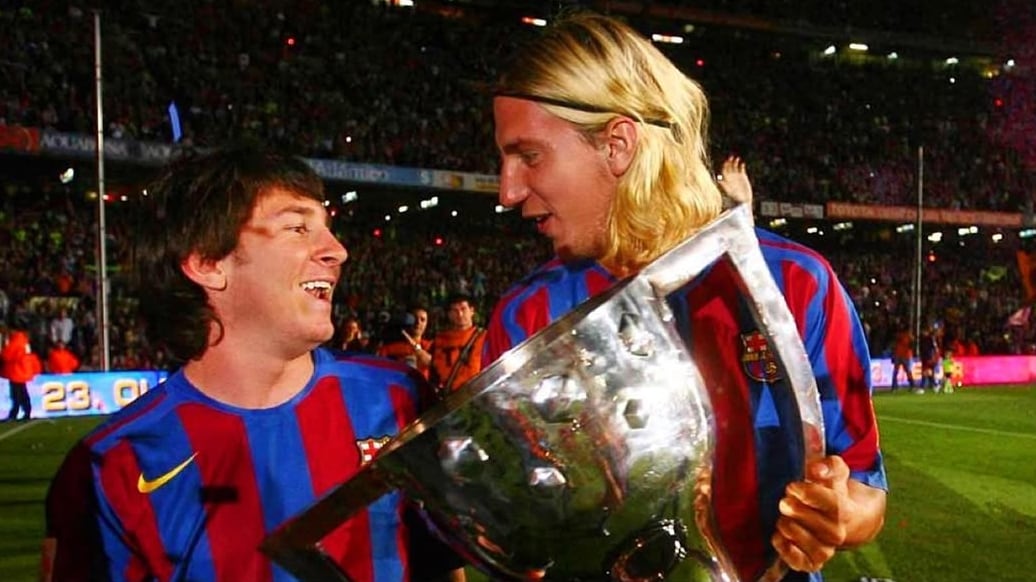 El capitán argentino y el exdelantero compartieron vestuarios en el Barcelona