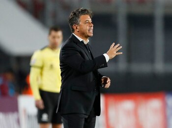 Foto de archivo del DT de River Plate, Marcelo Gallardo. Estadio Monumental Antonio Vespucio Liberti, Buenos Aires, Argentina. 13 de abril de 2022.
REUTERS/Agustin Marcarian