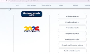 Ciudadanos pueden consultar guías actualizadas sobre las normas y recomendaciones para participar el 21 de junio en los comicios. - crédito captura de pantalla