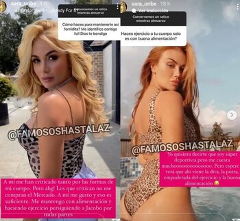 Historias de Instagram de Sara