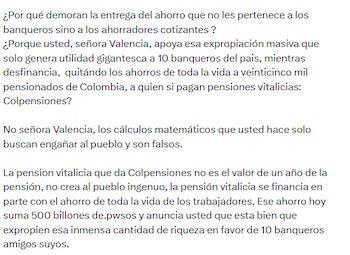 El primer mandatario denunció que la actual demora en liberar los fondos pensionarios y la supuesta complicidad judicial para frenar la reforma son responsabilidad de una estrategia deliberada de la oposición para consolidar el poder de los grandes grupos financieros - crédito @petrogustavo/X