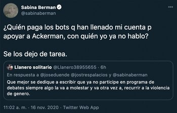 La escritora compartió en redes