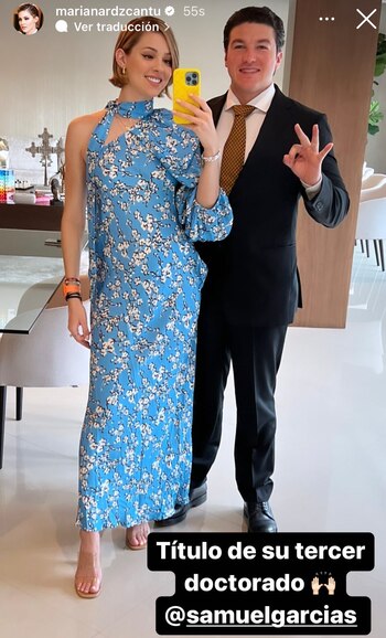 Mariana compartió el momento en