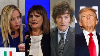 Patricia Bullrich, Giorgia Meloni, Javier