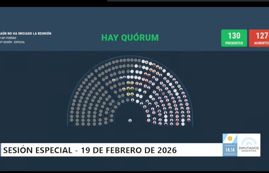 Se necesitan 129 diputados para el quórum