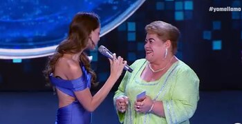 La imitadora no ocultó su