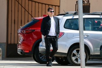 Iker Casillas a su llegada al velatorio de Goyi Arévalo. (Jose Velasco / Europa Press)