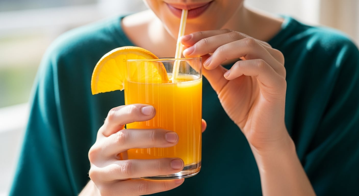 Estudios recientes muestran que el jugo de naranja modifica la expresión de genes clave relacionados con el riesgo cardíaco y el metabolismo (Imagen Ilustrativa Infobae)